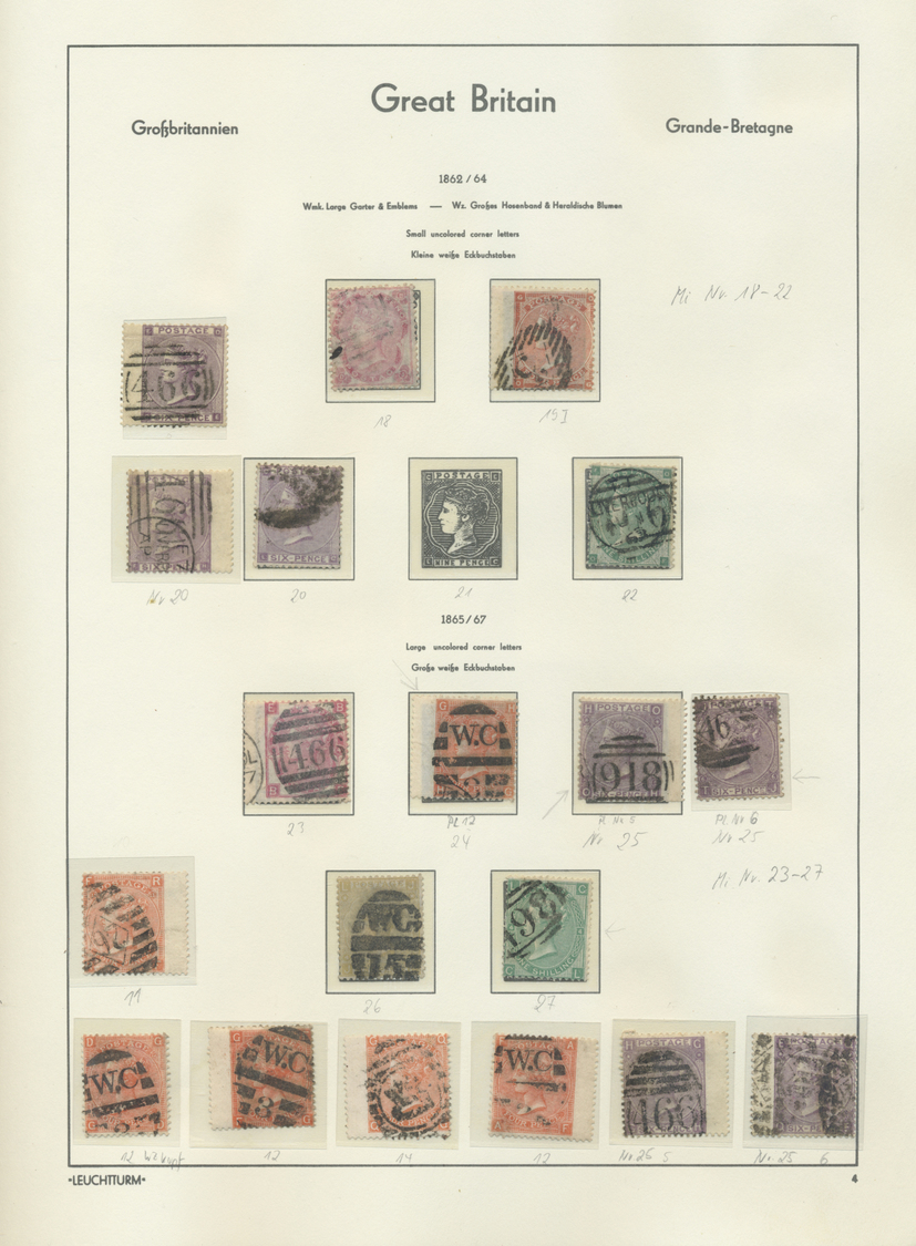 O/*/** Großbritannien: 1840/1968, Mainly Used Collection In A Lighthouse Album, Varied Condition, Showing A - Other & Unclassified