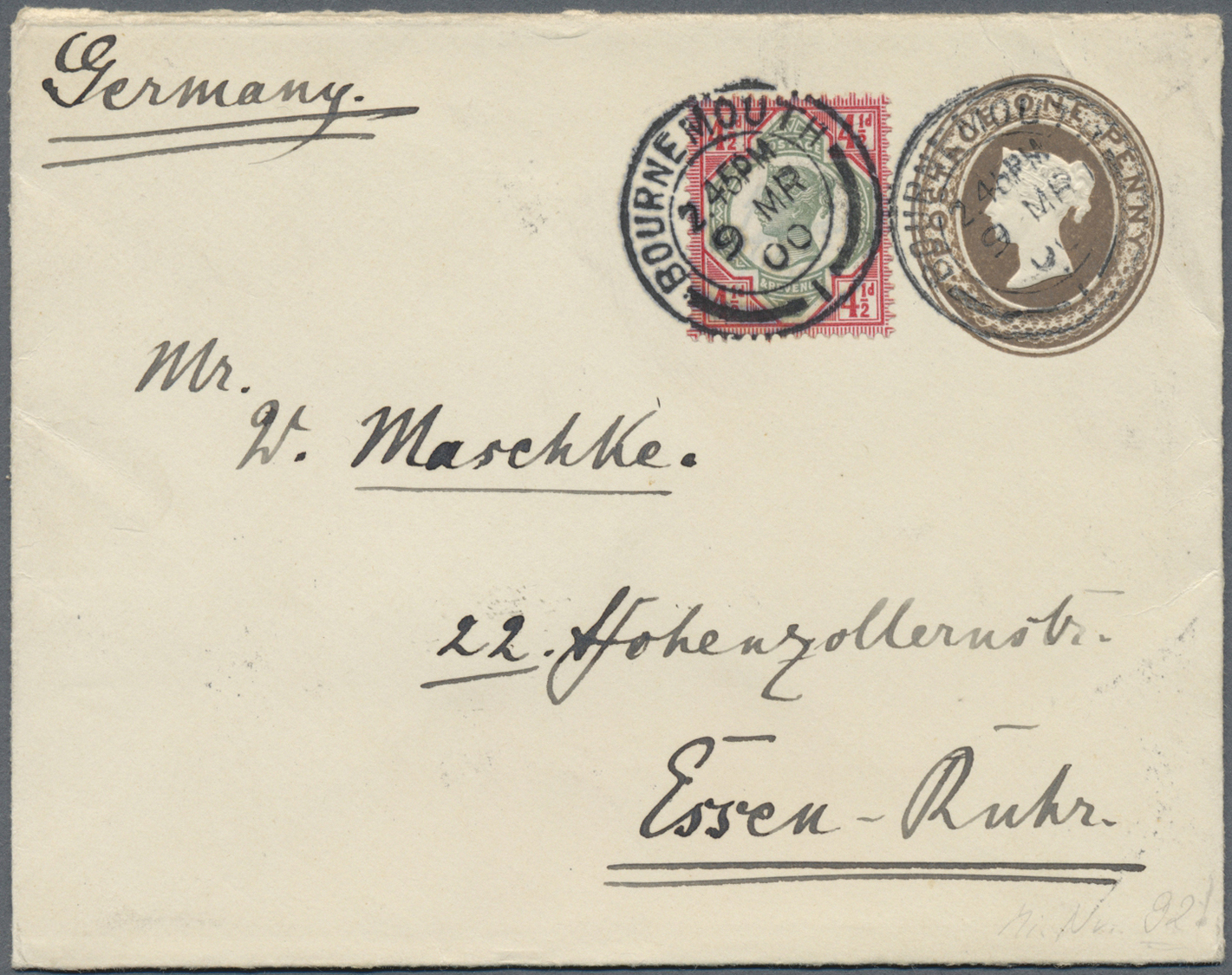 Br/GA Großbritannien: 1840/1960 (ca.), collection of apprx. 260 covers/cards/stationeries, from lettershee