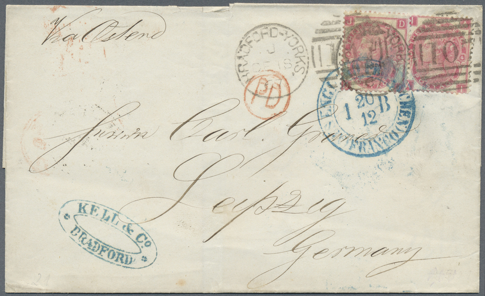 Br/GA Großbritannien: 1840/1960 (ca.), collection of apprx. 260 covers/cards/stationeries, from lettershee