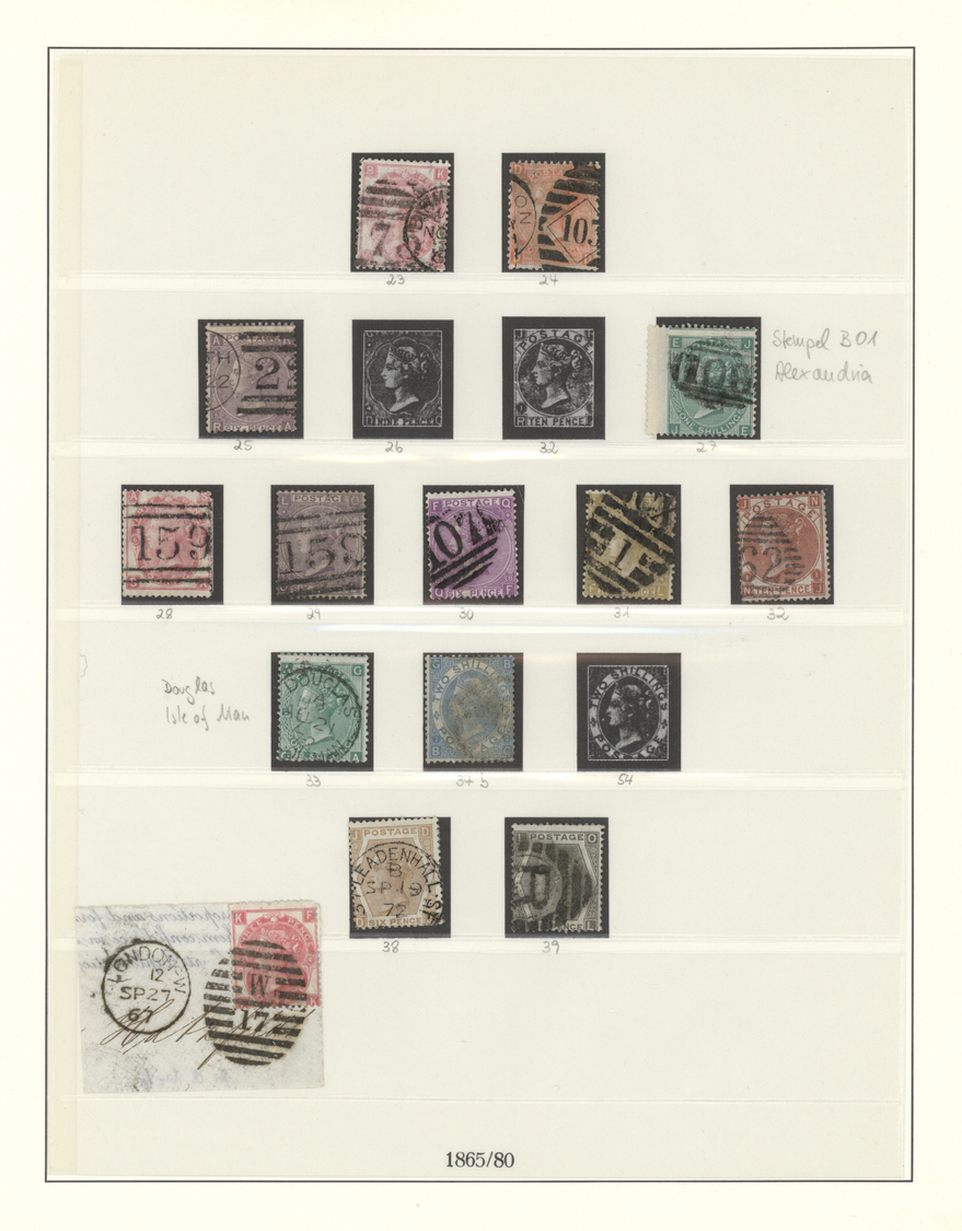 O/Br/* Großbritannien: 1840/1999, used collection in four Lindner binders, varied condition, with main valu