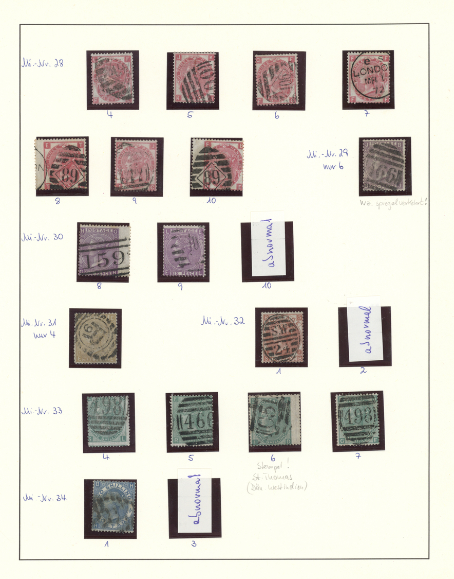 O/Br/* Großbritannien: 1840/1999, used collection in four Lindner binders, varied condition, with main valu