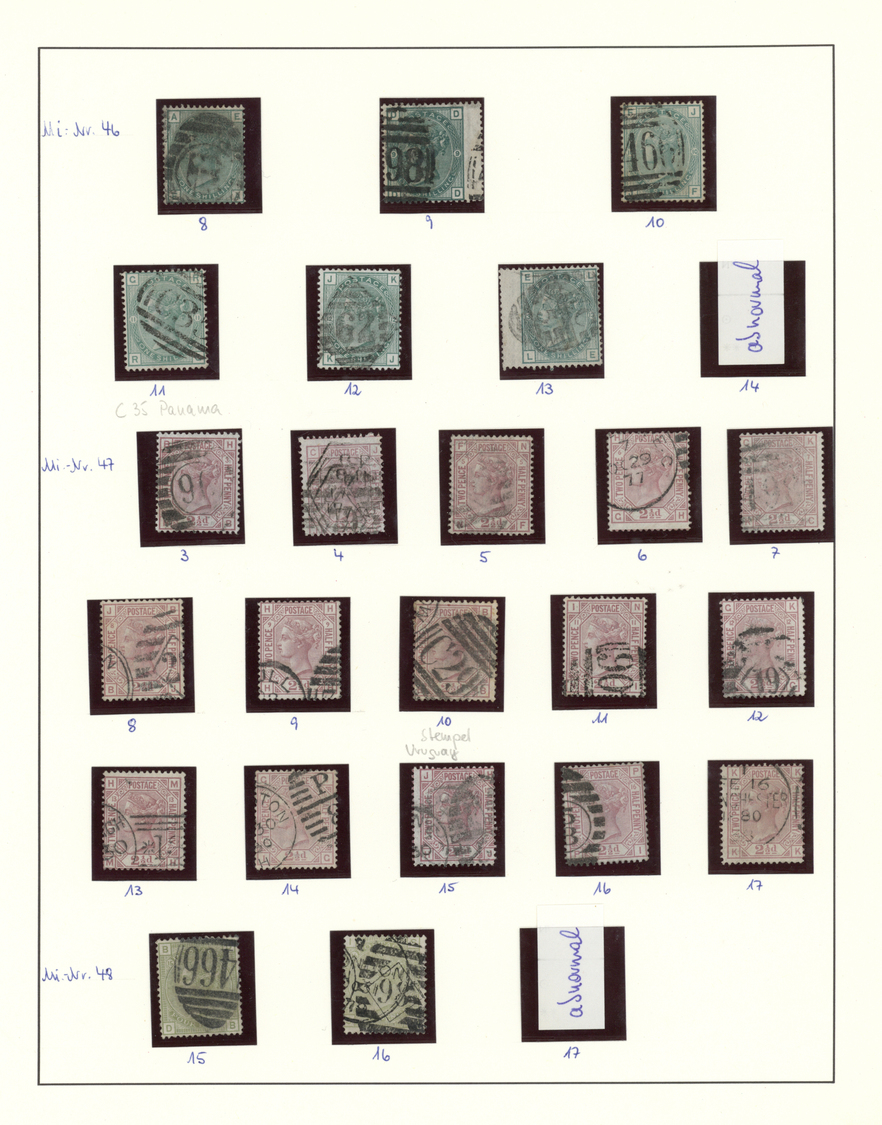 O/Br/* Großbritannien: 1840/1999, used collection in four Lindner binders, varied condition, with main valu