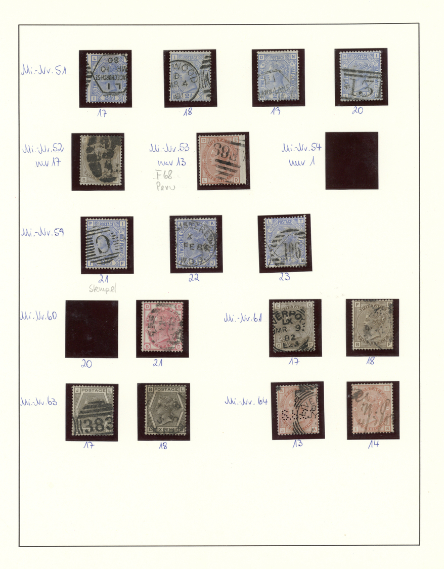 O/Br/* Großbritannien: 1840/1999, used collection in four Lindner binders, varied condition, with main valu