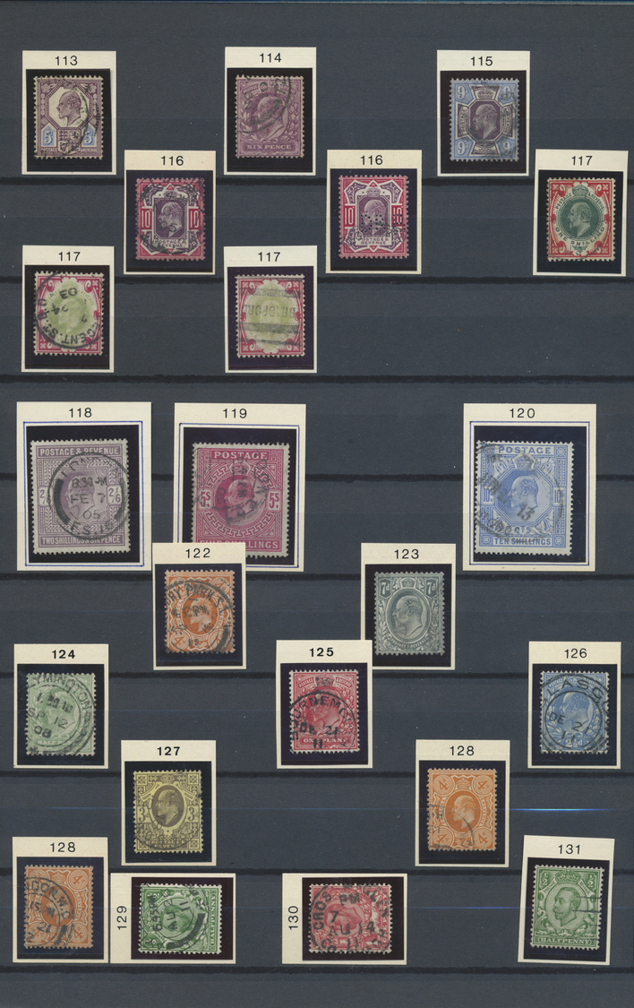 O/**/* Großbritannien: 1840/1981, mainly used collection with strength in the classic and semiclassic issue