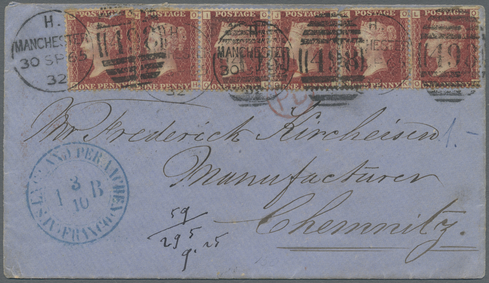Br/GA Großbritannien: 1840/1958, collection of more than 70 covers, cards and used stationeries, e.g. 1d.