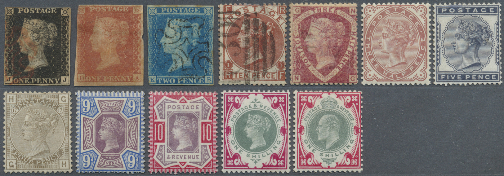 O/*/** Großbritannien: 1840/1948, Used And Mint Accumulation On Stockpages, Varied Condition, From 1d. Blac - Andere & Zonder Classificatie