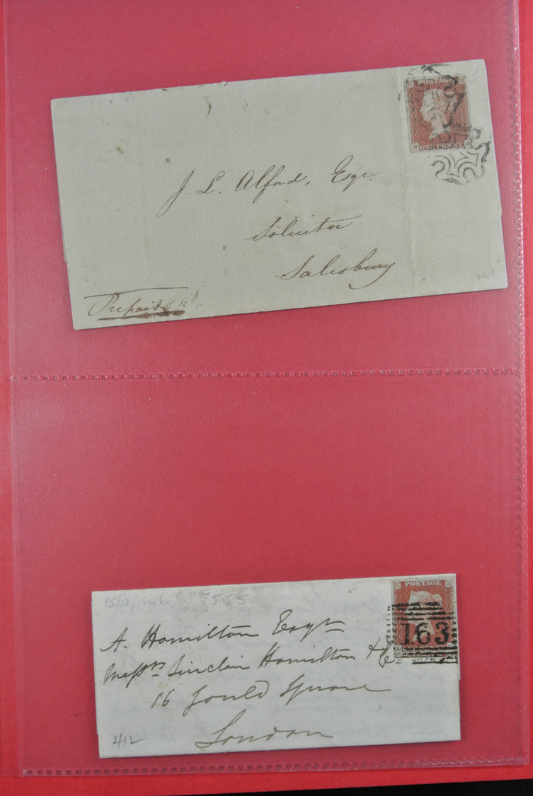Großbritannien: 1840/1902: Great Collection Of Single Frankings, Mainly In Very Fresh And Wonderful - Autres & Non Classés