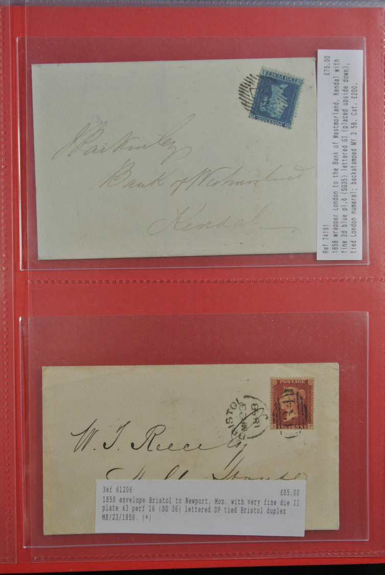 Großbritannien: 1840/1902: Great Collection Of Single Frankings, Mainly In Very Fresh And Wonderful - Other & Unclassified