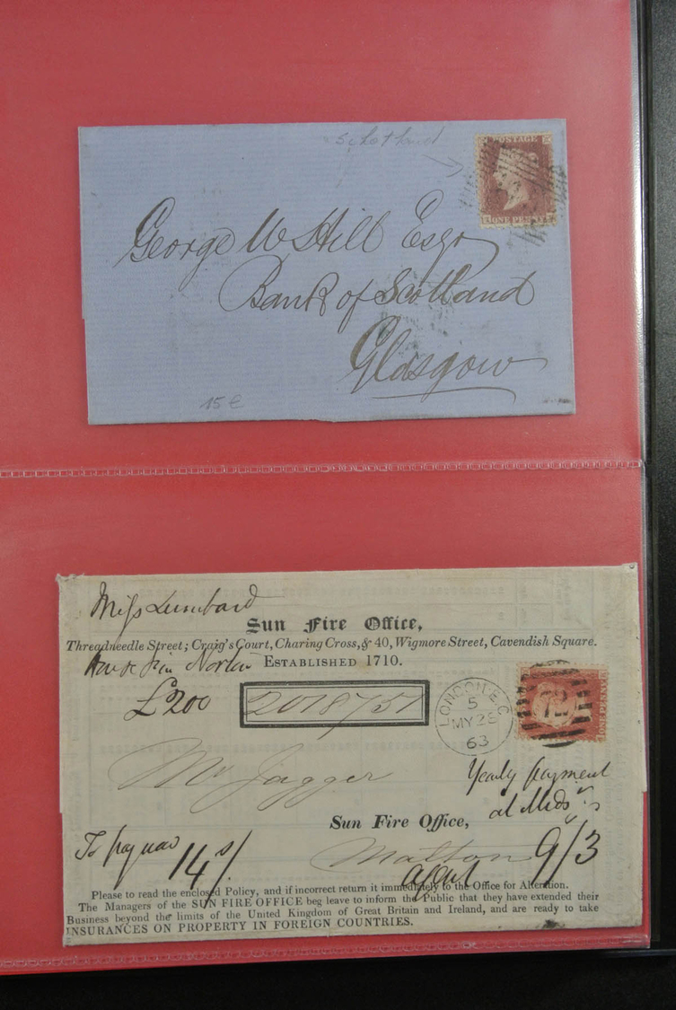 Großbritannien: 1840/1902: Great Collection Of Single Frankings, Mainly In Very Fresh And Wonderful - Altri & Non Classificati