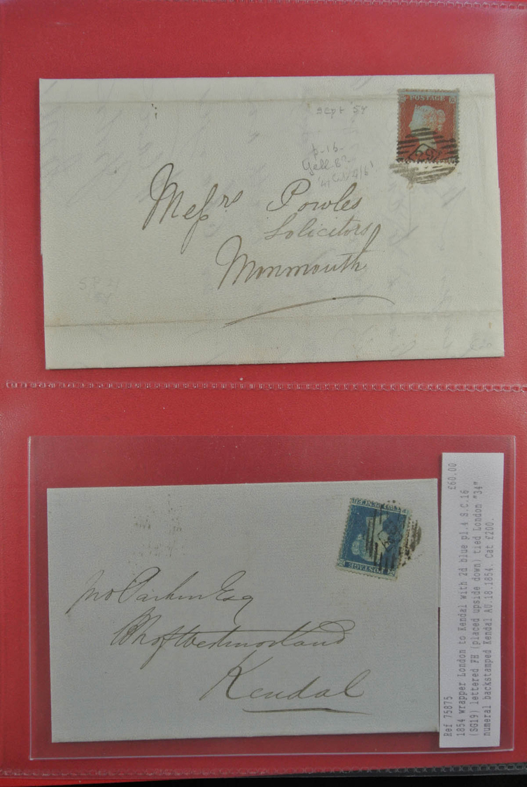 Großbritannien: 1840/1902: Great collection of single frankings, mainly in very fresh and wonderful