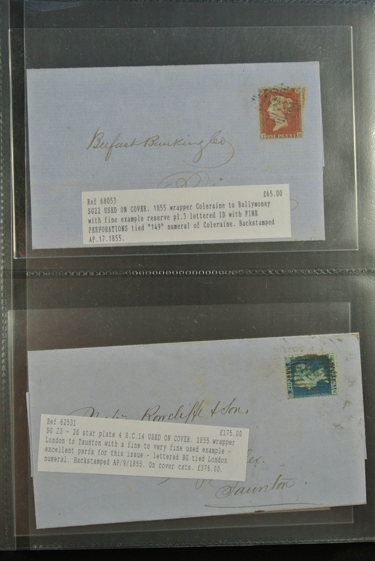 Großbritannien: 1840/1902: Great collection of single frankings, mainly in very fresh and wonderful