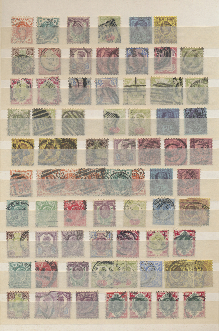 O Großbritannien: 1841/1980 (ca.), Used Accumulation On Stockcards With Main Value In The QV Period, V - Autres & Non Classés