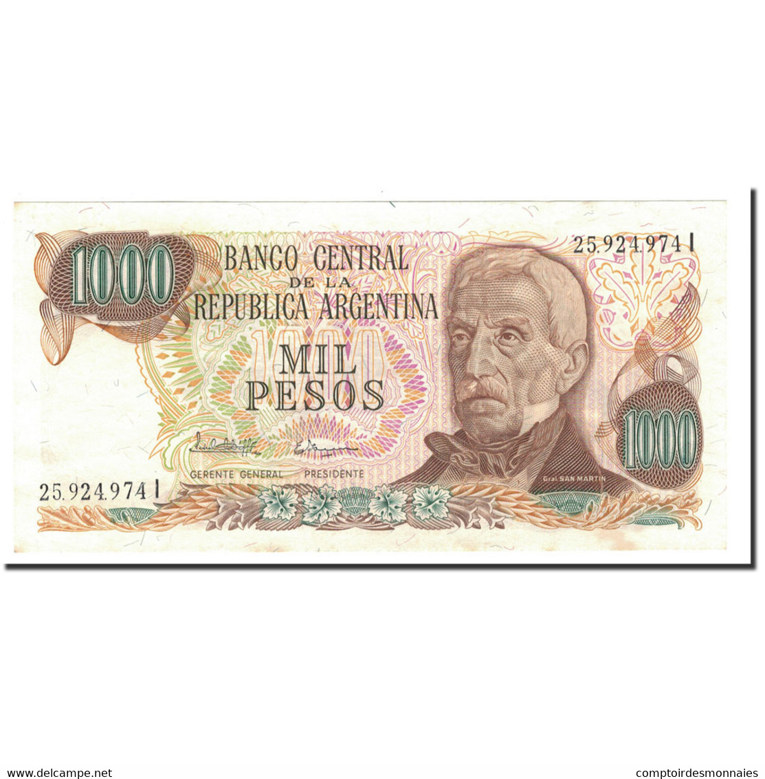 Billet, Argentine, 1000 Pesos, Undated (1976-83), KM:304d, SPL+ - Argentinien