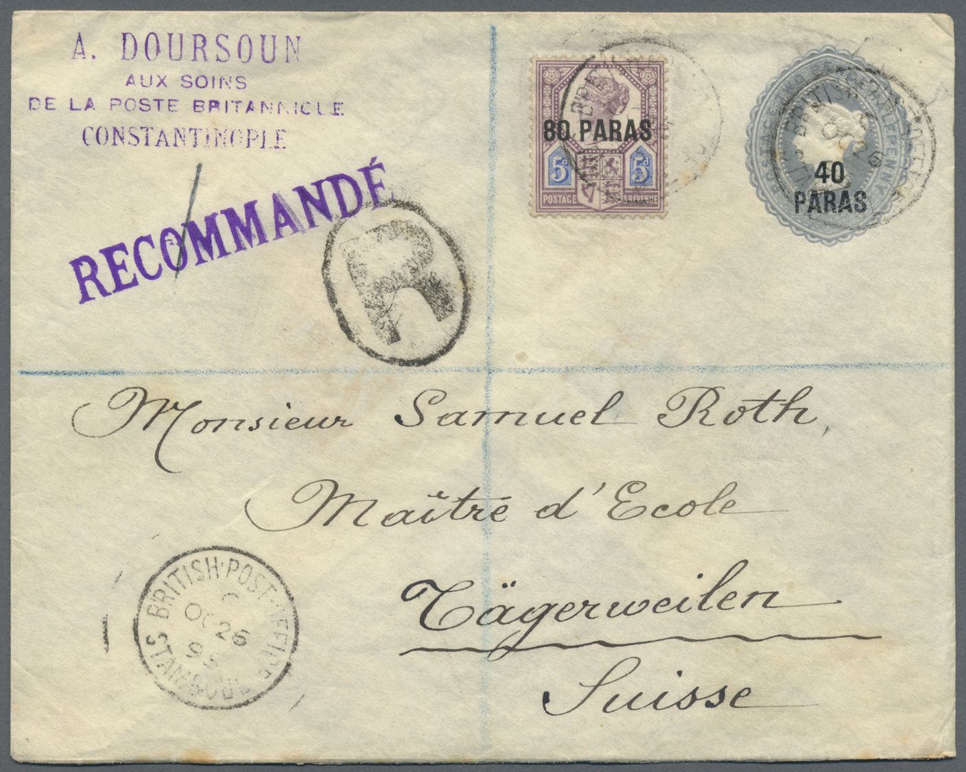 Br Großbritannien: 1850/1950 (ca.), Accumulation Of Apprx. 85 Covers/cards/used Stationeries, Incl. Som - Altri & Non Classificati