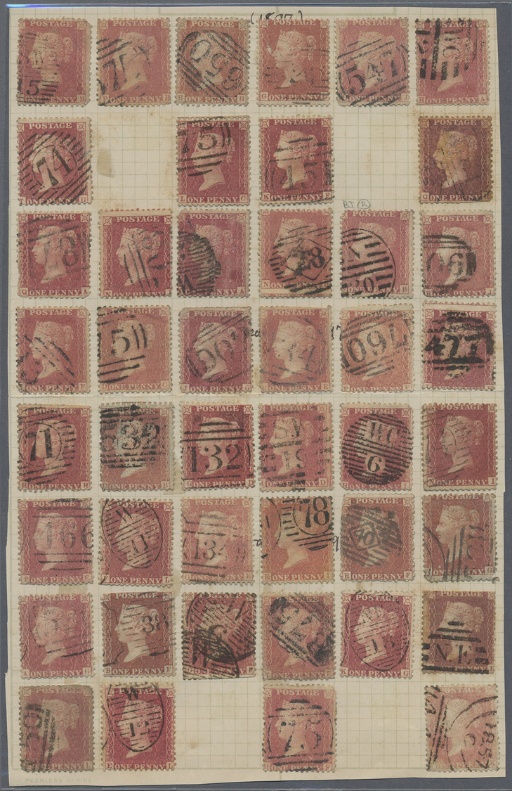 O/**/* Großbritannien: 1855/1960 (ca.), Specialised Accumulation In A Binder, Main Value QV 1d. Red Perf. S - Andere & Zonder Classificatie