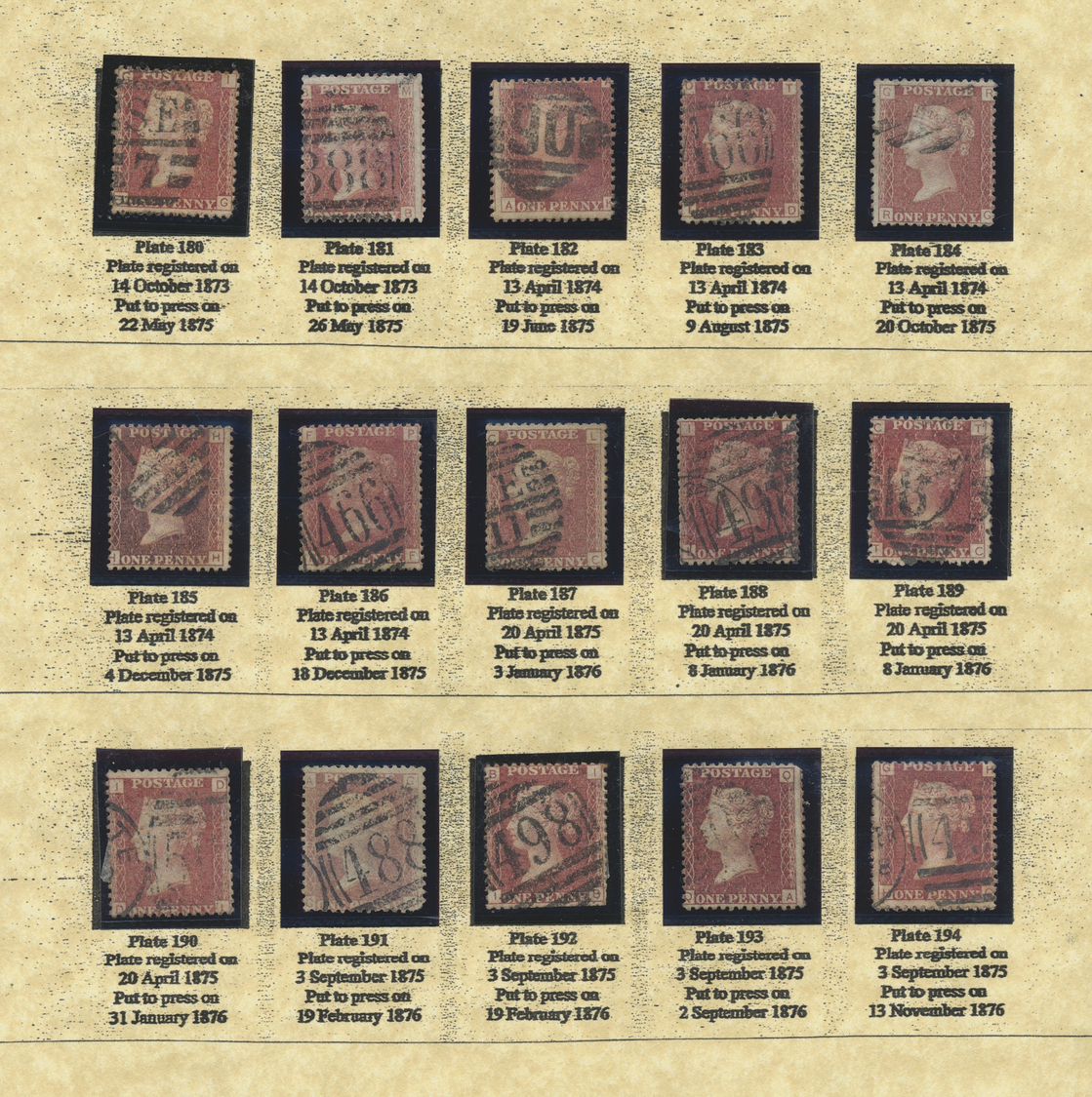 O/**/* Großbritannien: 1855/1960 (ca.), Specialised Accumulation In A Binder, Main Value QV 1d. Red Perf. S - Andere & Zonder Classificatie