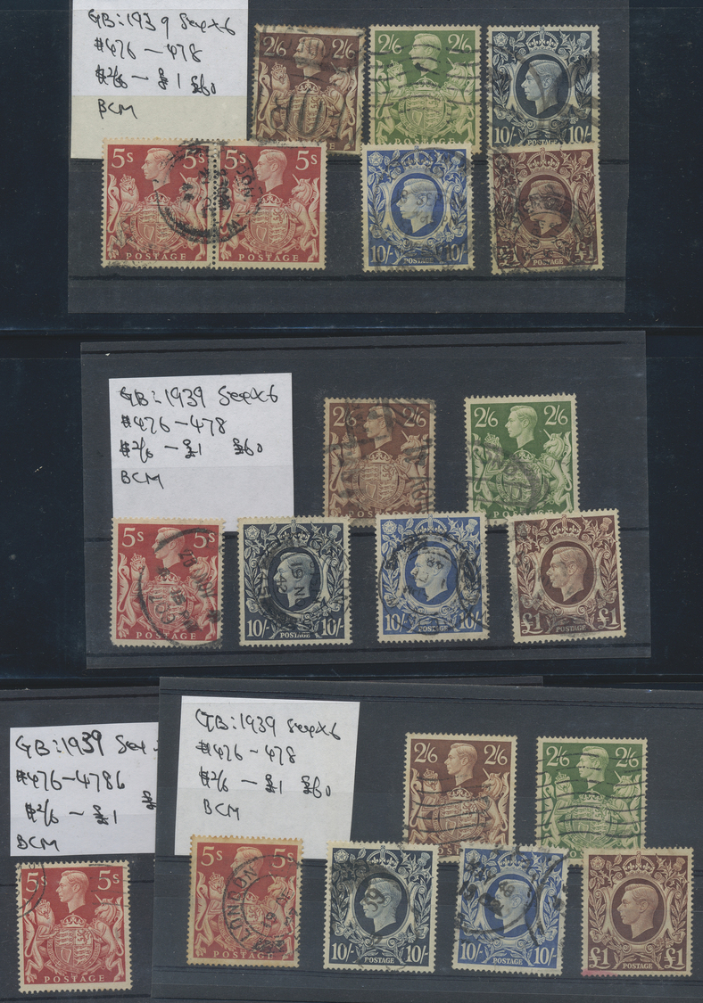 O/**/* Großbritannien: 1855/1960 (ca.), Specialised Accumulation In A Binder, Main Value QV 1d. Red Perf. S - Other & Unclassified