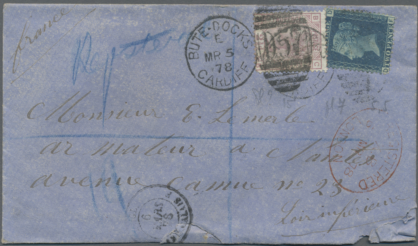 Br Großbritannien: 1856/85 (ca.), Scarce correspondence of 250-300 envelopes (many registered) all fran