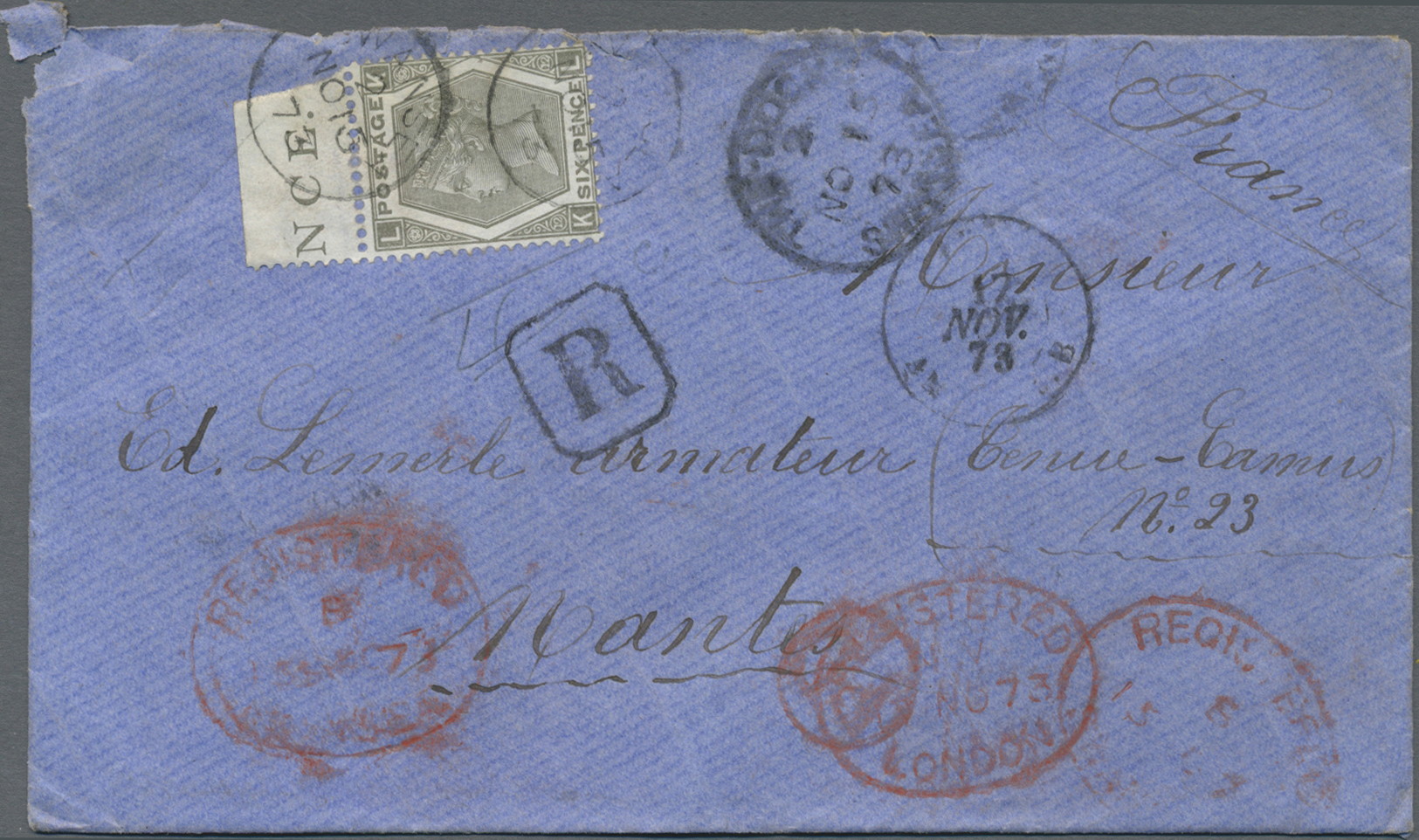 Br Großbritannien: 1856/85 (ca.), Scarce correspondence of 250-300 envelopes (many registered) all fran