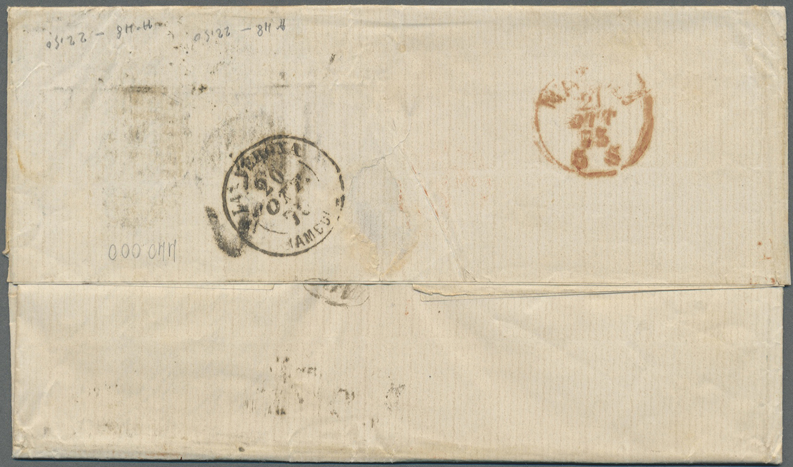 Br Großbritannien: 1859/1873, Lot Of Nine Better Covers (single Lots) Bearing Frankings Of The Surface - Other & Unclassified