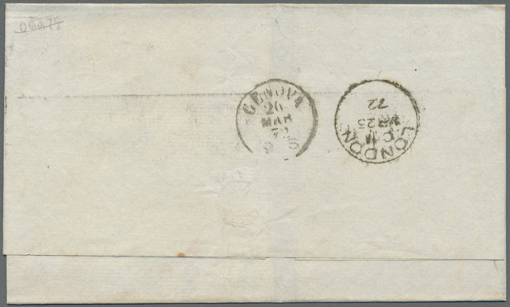 Br Großbritannien: 1859/1873, lot of nine better covers (single lots) bearing frankings of the surface