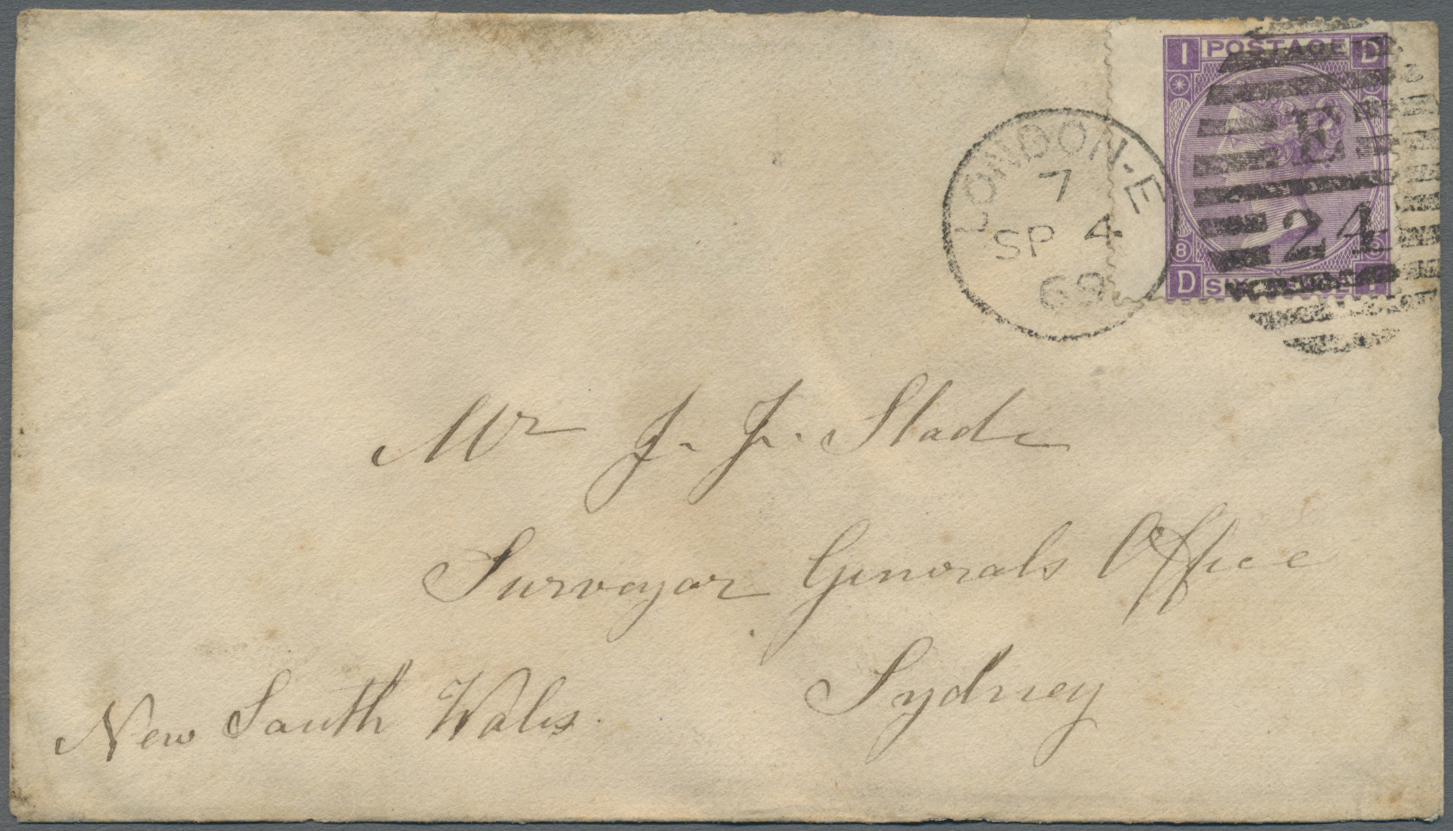 Br Großbritannien: 1859/1871 (ca.), Unusual Group With 7 Covers Addressed To New South Wales Incl. Diff - Other & Unclassified