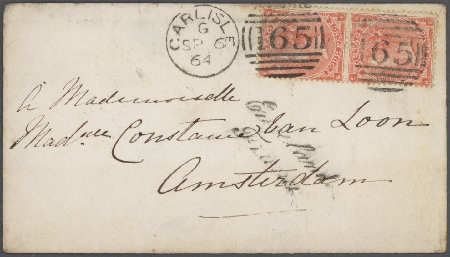Br Großbritannien: 1860/66 Very Fine Lot Of 9 Small Ladies-envelopes All Sent To The Same Adresss In Ho - Other & Unclassified