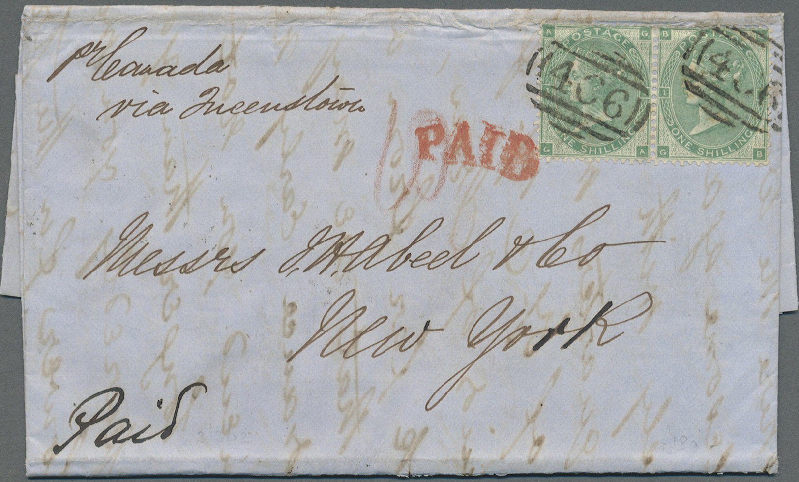 Br Großbritannien: 1860/1882, lot of eight better covers (single lots) bearing frankings of the surface