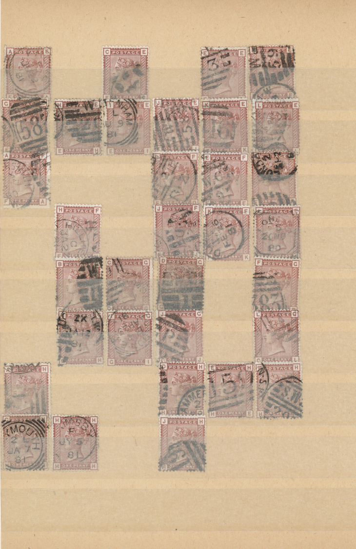 O Großbritannien: 1880/1884, 1d. Venetian Red (SG 166) 190 Used Stamsp And 21/2d. Lilac (SG 190) 244 U - Andere & Zonder Classificatie