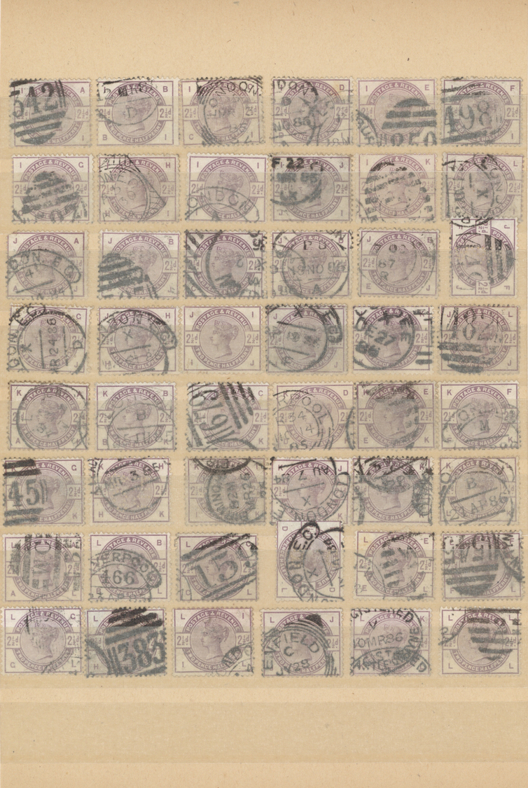 O Großbritannien: 1880/1884, 1d. Venetian Red (SG 166) 190 Used Stamsp And 21/2d. Lilac (SG 190) 244 U - Other & Unclassified