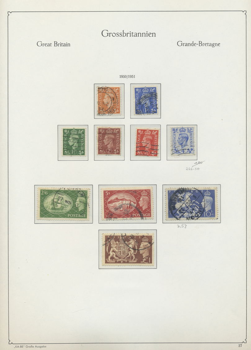 **/O/Br/* Großbritannien: 1880/1980 (ca.), Mint And Used Collection In Six Binders, From Some QV Officials, Ma - Other & Unclassified