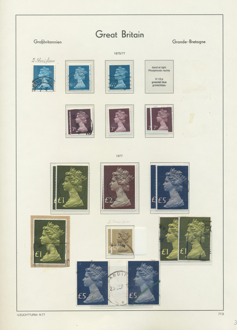 **/O/Br/* Großbritannien: 1880/1980 (ca.), Mint And Used Collection In Six Binders, From Some QV Officials, Ma - Other & Unclassified