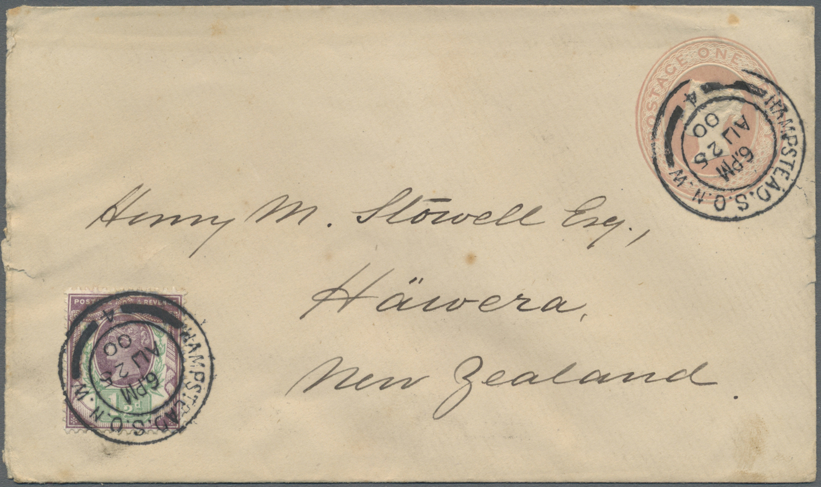 Br/GA Großbritannien: 1894/1905 (ca.), Accumulation With 20 Covers Or Postal Stationeries All Addressed To - Andere & Zonder Classificatie