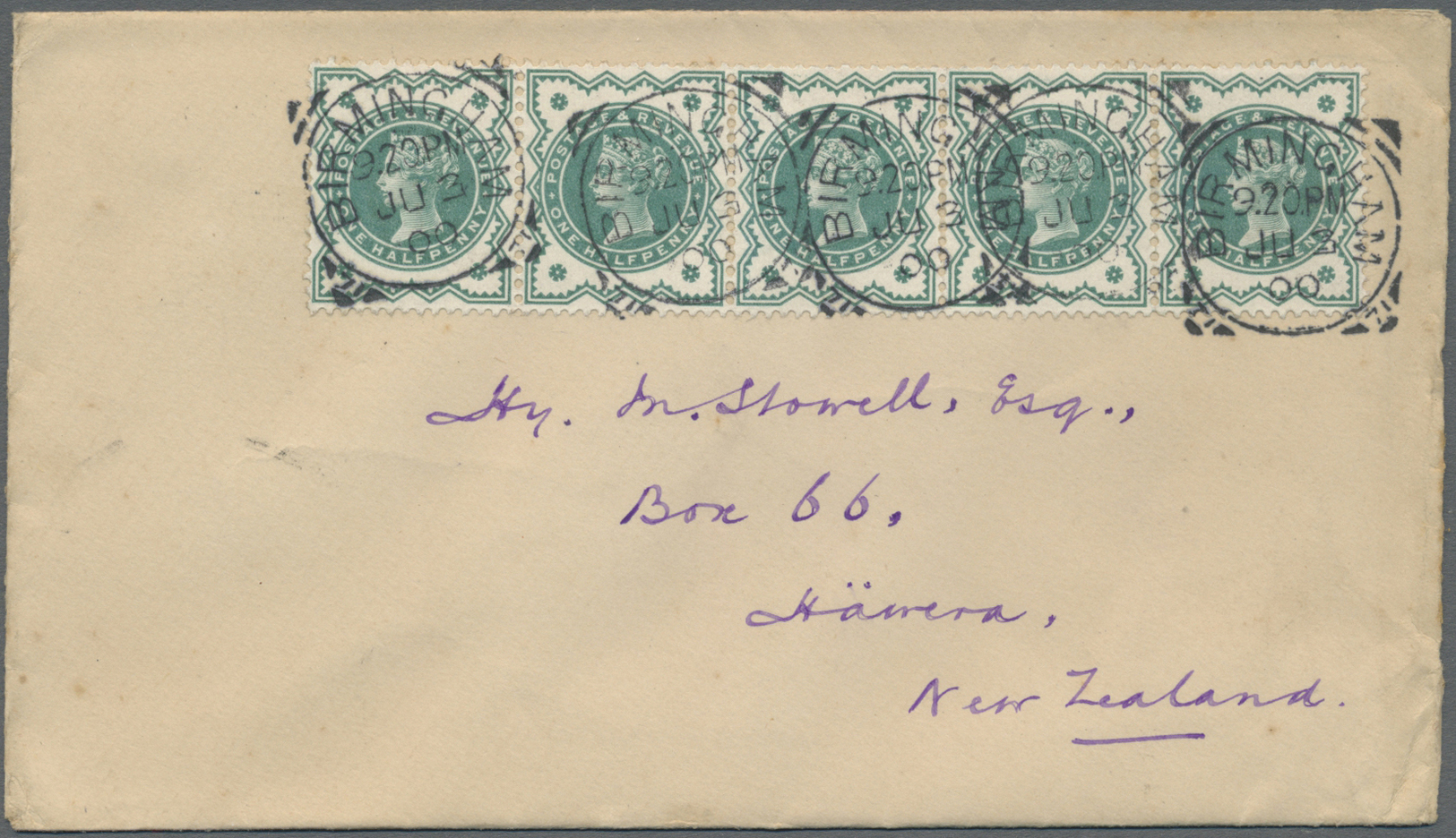 Br/GA Großbritannien: 1894/1905 (ca.), Accumulation With 20 Covers Or Postal Stationeries All Addressed To - Other & Unclassified