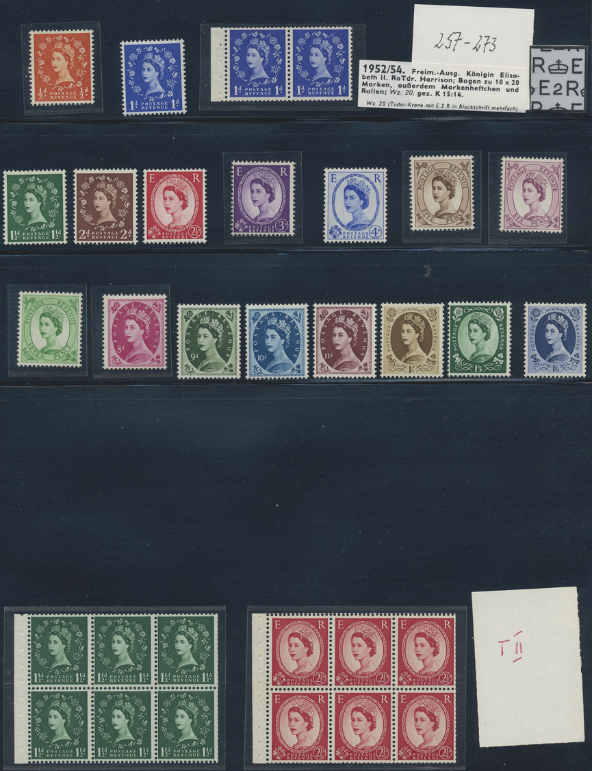 O/**/* Großbritannien: 1900/2000 (ca.), mint and used collection/accumulation in a binder, comprising e.g.