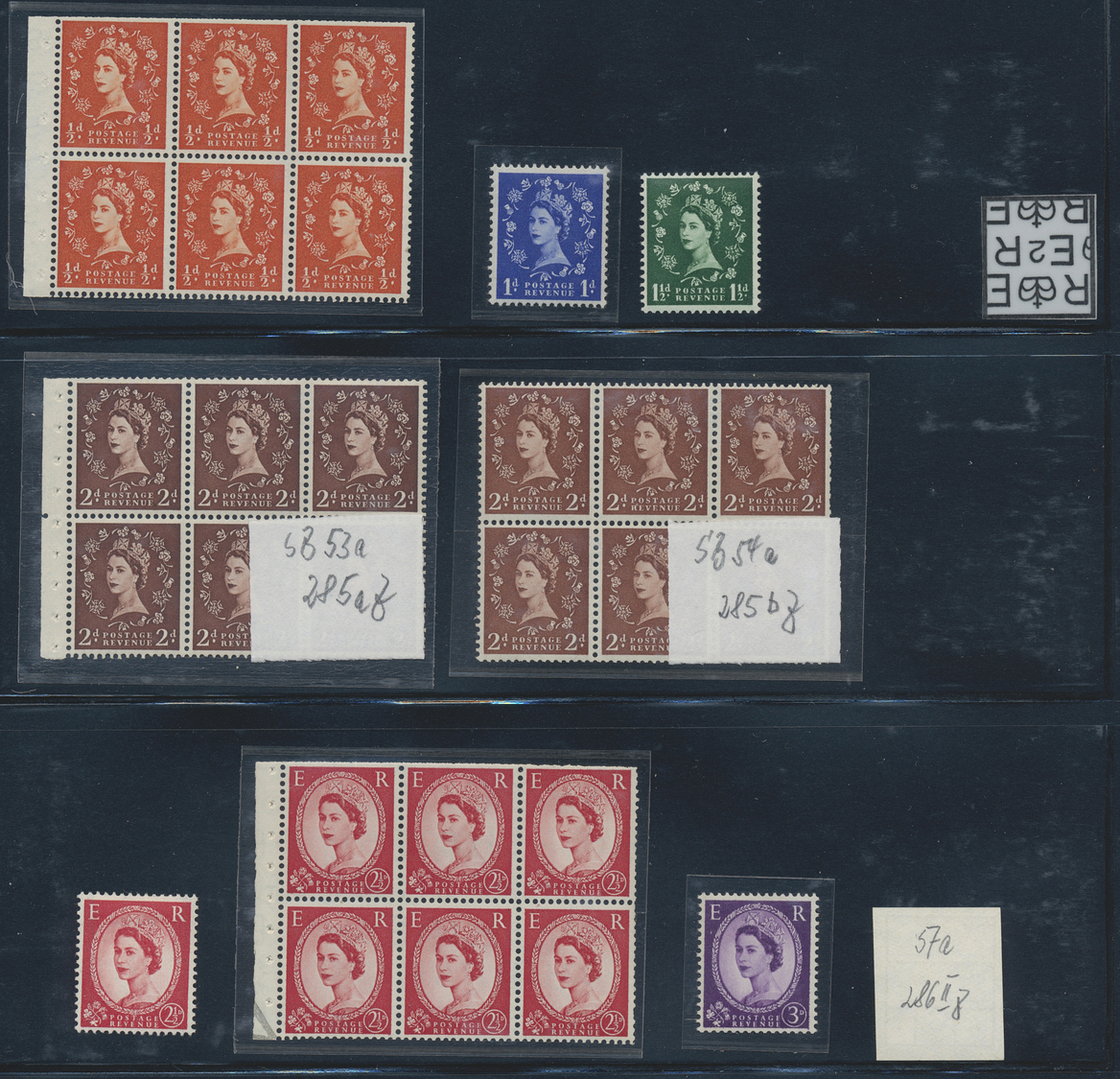 O/**/* Großbritannien: 1900/2000 (ca.), mint and used collection/accumulation in a binder, comprising e.g.