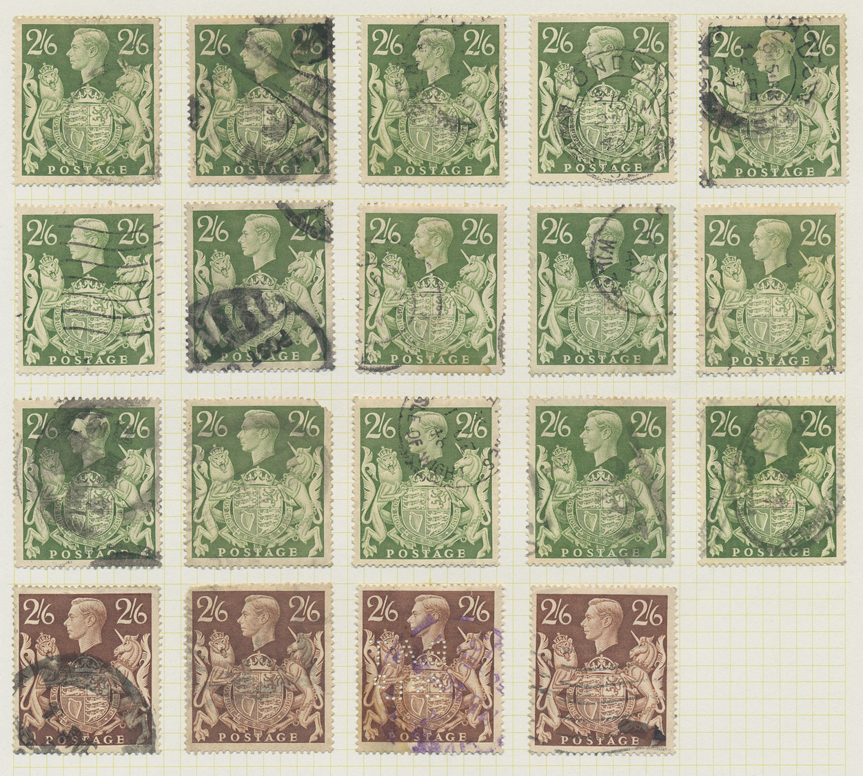 O Großbritannien: 1902/1960 (ca.), comprehensive used accumulation of definitives in an album, main va