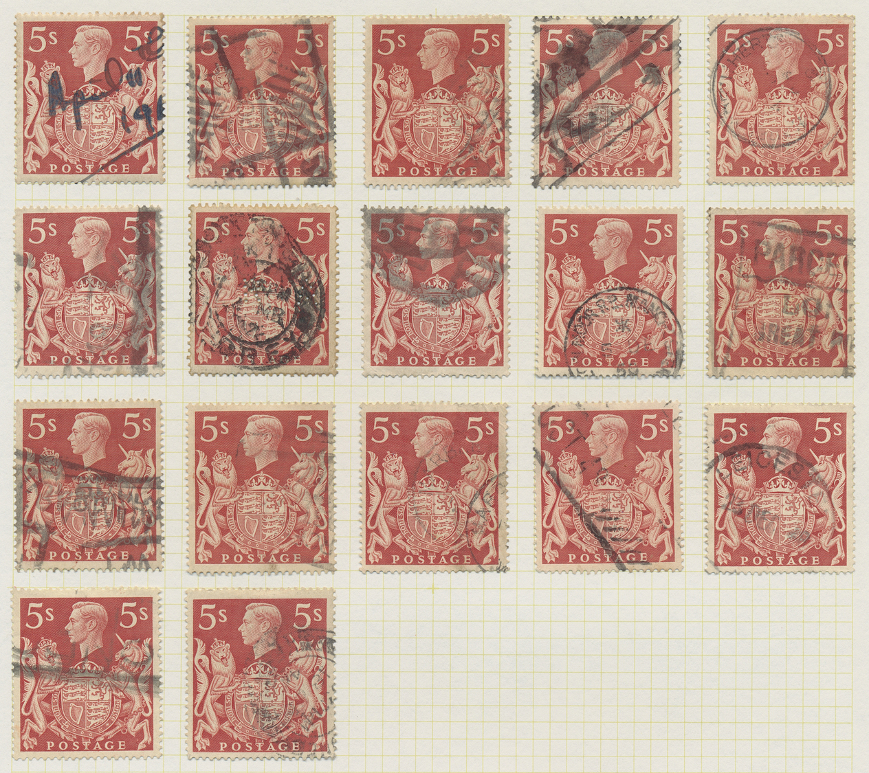 O Großbritannien: 1902/1960 (ca.), comprehensive used accumulation of definitives in an album, main va