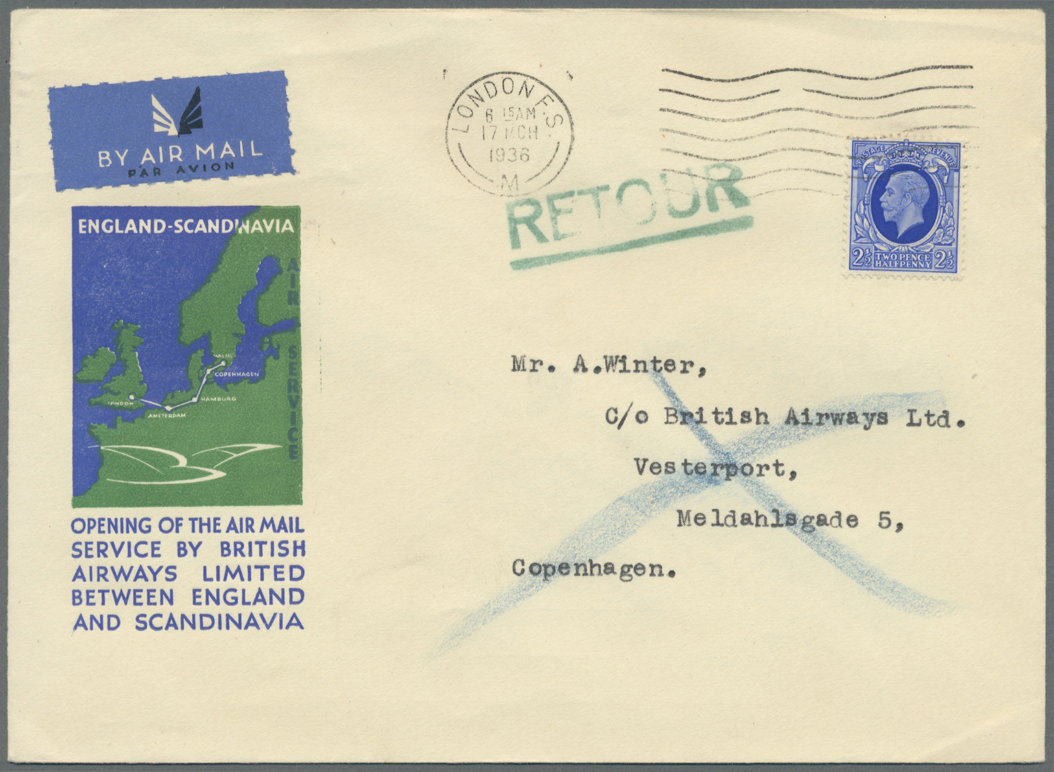 Br/GA Großbritannien: 1911 from, attractive lot of 49 items "AIRMAIL", first and foremost pre WWII covers