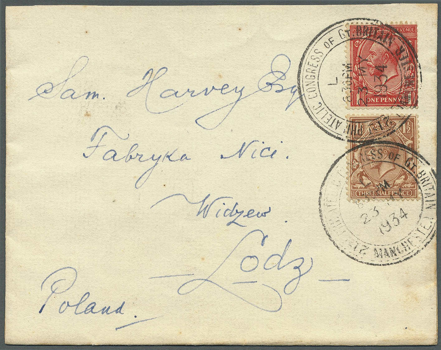 Br Großbritannien: 1912/1936 (ca.), KING GEORGE V: Unusual Accumulation With 18 Covers Of The KGV Issue - Other & Unclassified