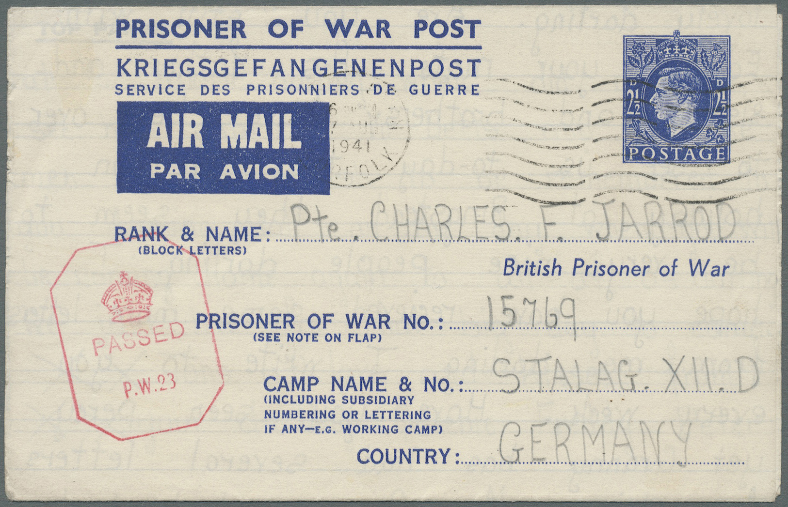 Br Großbritannien: 1915/1945, 318 POW letters and card from WW 1 and 2 in nice variety of camps with in