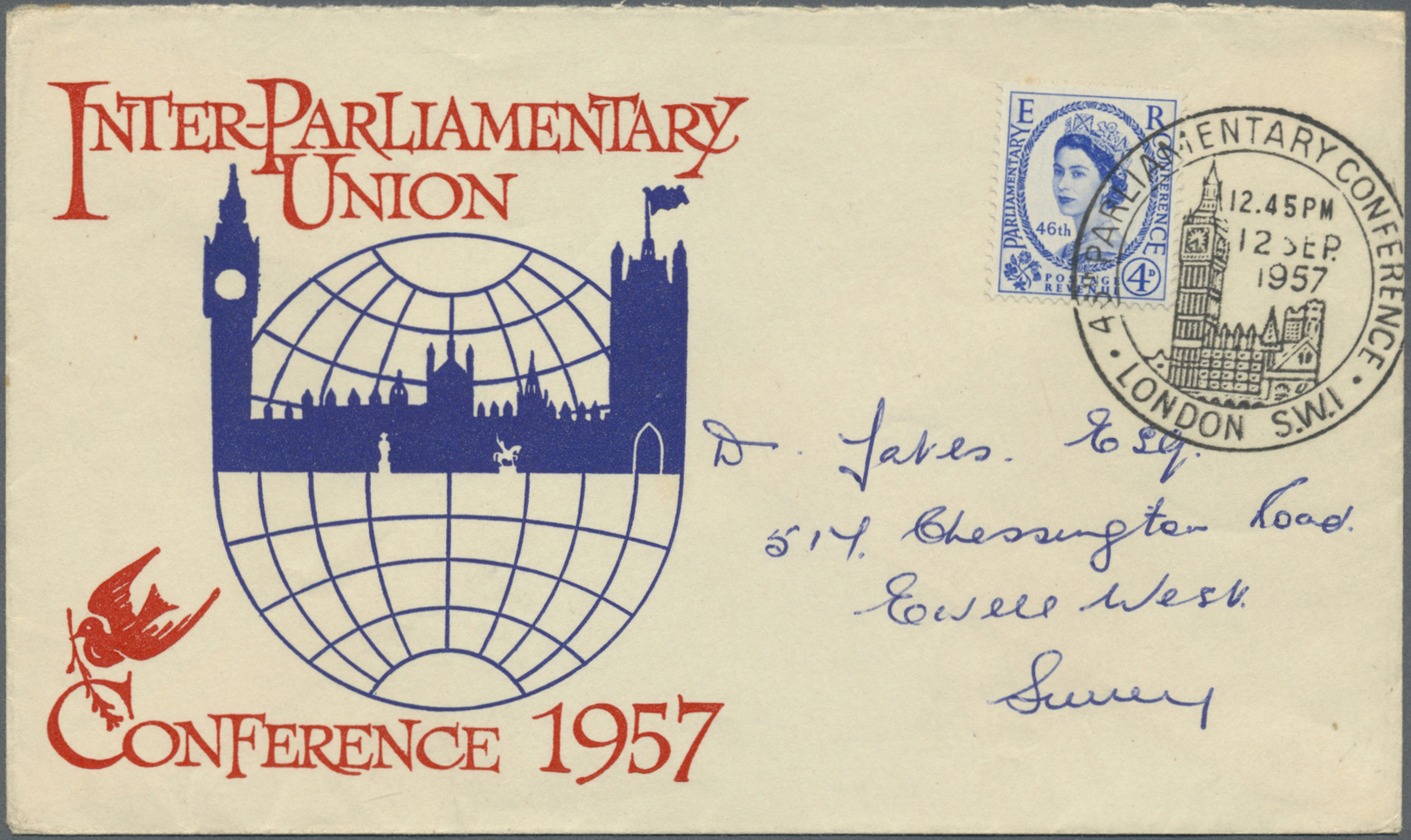 /Br Großbritannien: 1953/1971, collection of mainly f.d.c. incl. SG nos. 532/35 (2), 560, 567/69, 619/20