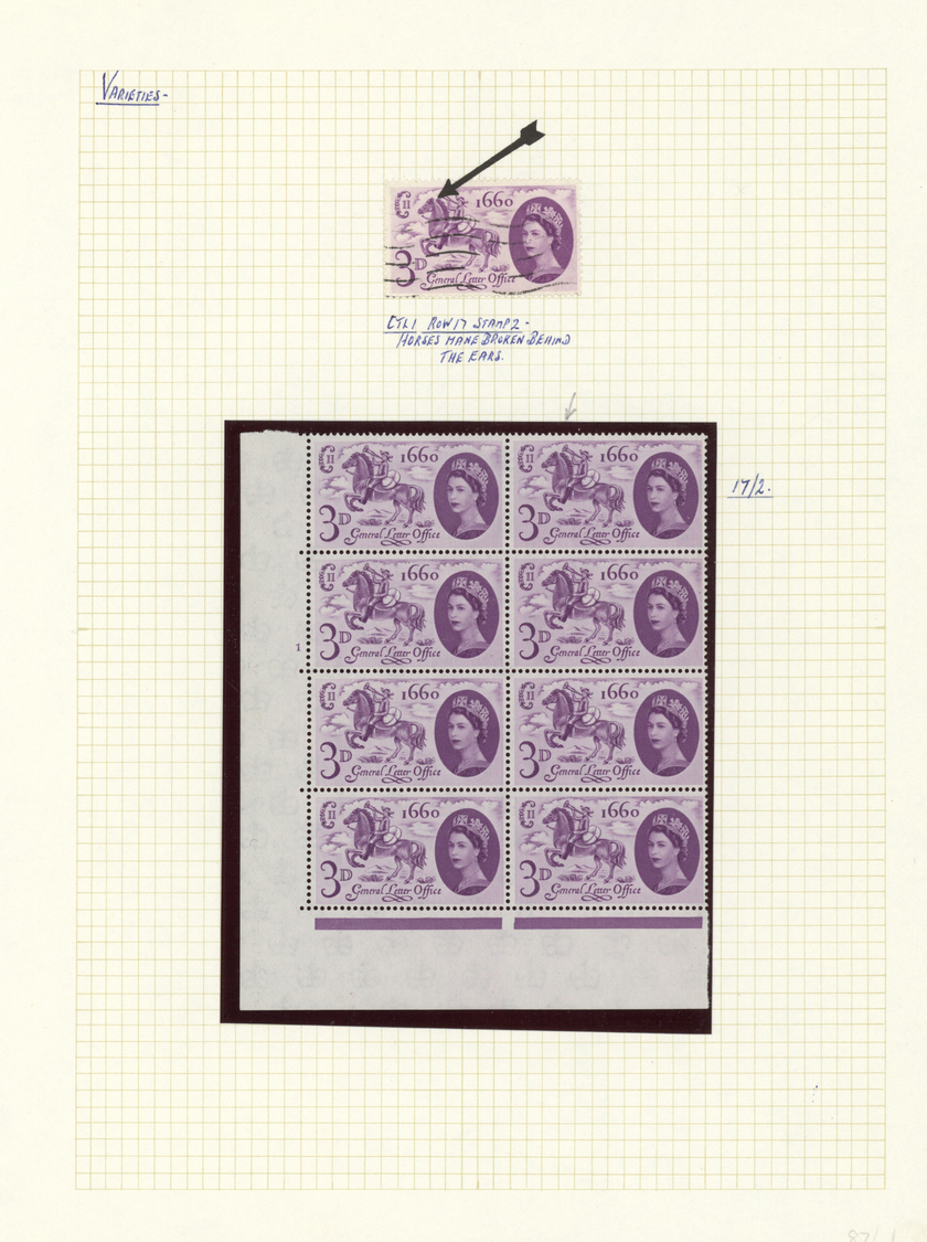 **/O Großbritannien: 1960/1970, Collection Of More Then 40 Specialities Of Printing/varieties Etc., Arran - Other & Unclassified