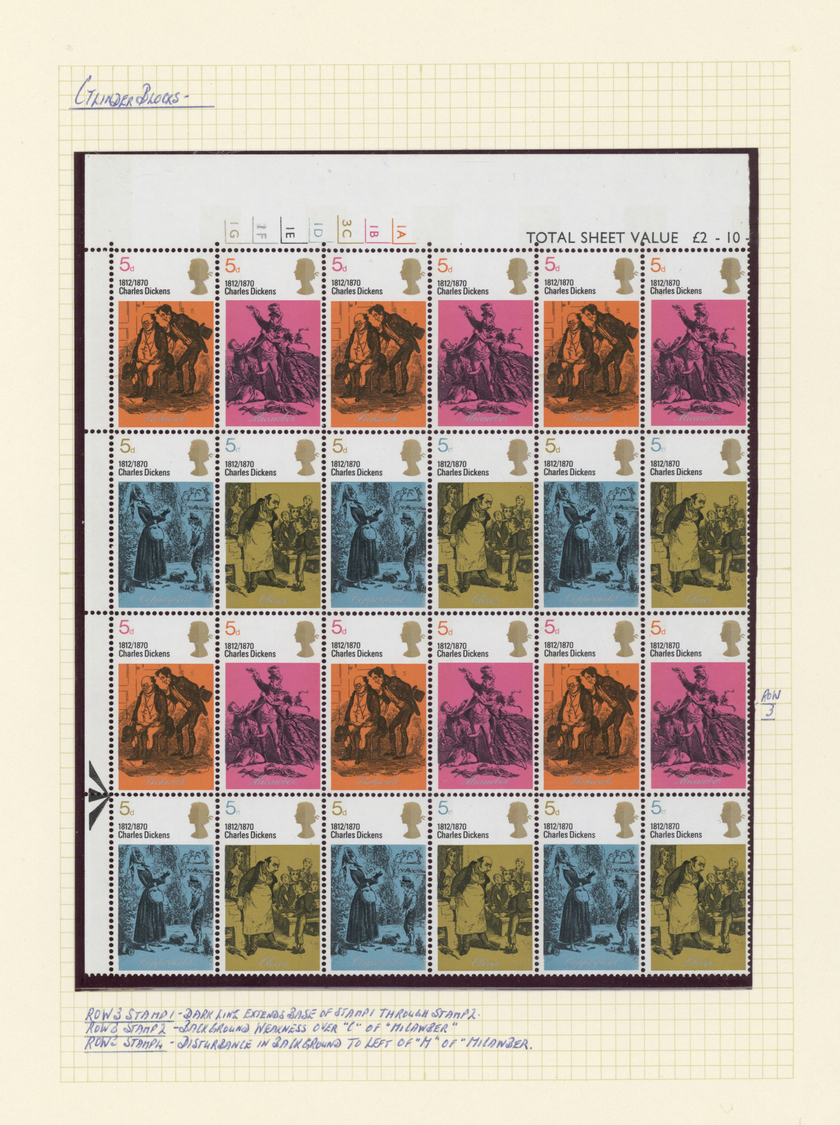 **/O Großbritannien: 1960/1970, Collection Of More Then 40 Specialities Of Printing/varieties Etc., Arran - Andere & Zonder Classificatie