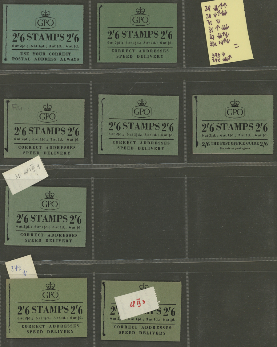 ** Großbritannien - Markenheftchen: 1953/1970 (ca.), Specialised Accumulation Of Apprx. 230 Booklets (s - Booklets