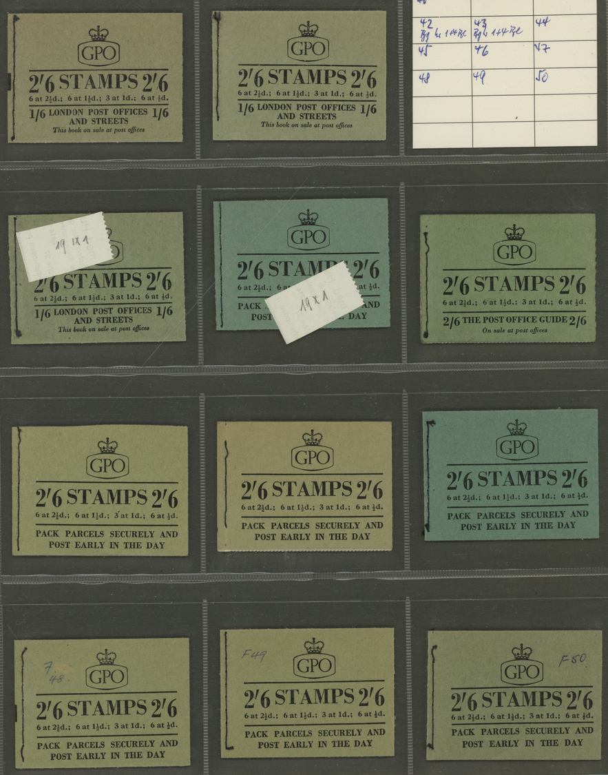 ** Großbritannien - Markenheftchen: 1953/1970 (ca.), Specialised Accumulation Of Apprx. 230 Booklets (s - Carnets