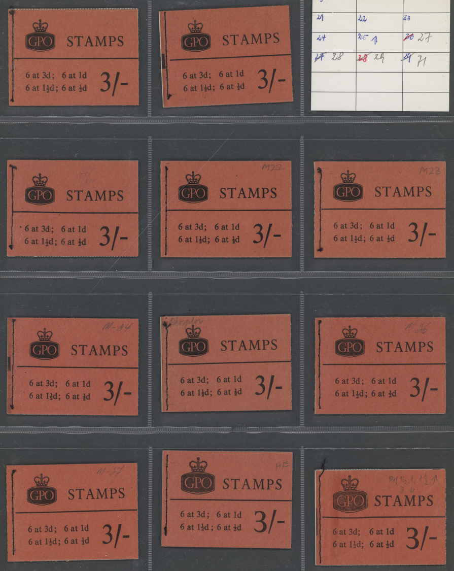 ** Großbritannien - Markenheftchen: 1953/1970 (ca.), specialised accumulation of apprx. 230 booklets (s