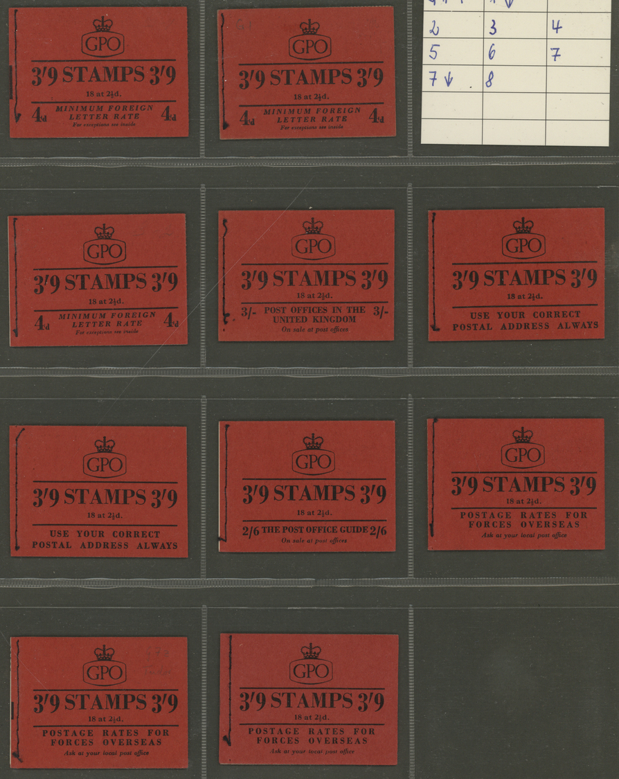 ** Großbritannien - Markenheftchen: 1953/1970 (ca.), specialised accumulation of apprx. 230 booklets (s