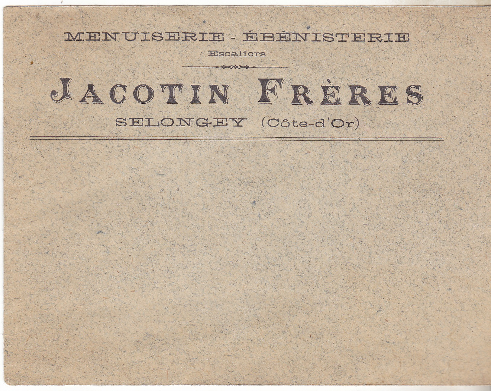 21 Selongey.Enveloppe Commerciale JACOTIN Frères à Selongey état Neuf. - 1900 – 1949
