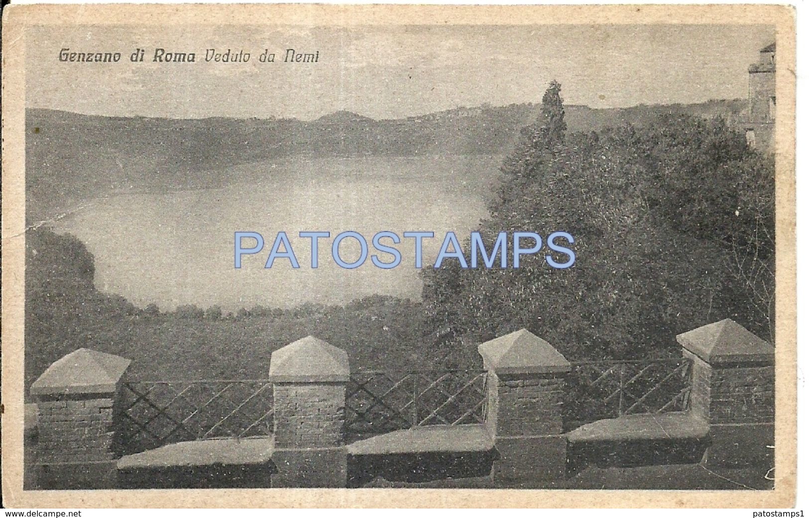 78618 ITALY GENZANO DI ROMA SEEN FROM NEMI POSTAL POSTCARD - Other & Unclassified